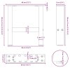 Nohy konferenčního stolku černé 2 ks 40 x (30-31) cm ocelové 4013256