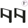 Nohy konferenčního stolku černé 2 ks 70 x (30-31) cm ocelové 4013268