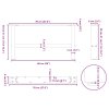Nohy konferenčního stolku černé 2 ks 70 x (30-31) cm ocelové 4013268