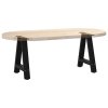 Nohy konferenčního stolku ve tvaru A, 2 ks, černé, 50 x (42-43) cm, ocel 4012832