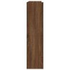 Botník hnědý dub 80x25x100 cm kompozitní dřevo 859902