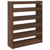 Botník hnědý dub 80x25x100 cm kompozitní dřevo 859902