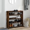 Botník kouřový dub 80x25x81 cm kompozitní dřevo 859909