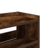 Botník kouřový dub 80x25x81 cm kompozitní dřevo 859909