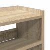 Botník dub sonoma 80x25x100 cm kompozitní dřevo 859898