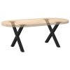 Nohy konferenčního stolku ve tvaru X, 2 ks, černé, 60 x (42-43) cm, ocel 4012900