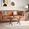 Nohy konferenčního stolku ve tvaru X, 2 ks, antracitové, 60 x (42-43) cm, ocel 4012902