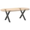 Nohy konferenčního stolku ve tvaru X, 2 ks, antracitové, 60 x (42-43) cm, ocel 4012902