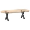 Nohy konferenčního stolku ve tvaru X, 2 ks, antracitové, 30 x (30-31) cm, ocel 4012870
