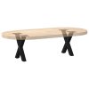 Nohy konferenčního stolku ve tvaru X, 2 ks, černé, 40 x (30-31) cm, ocel 4012872