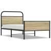 Rám postele bez matrace 90x190 cm dub sonoma kompozitní dřevo 4100438