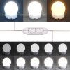 Toaletní stolek s LED starého dřeva 86,5 x 35 x 136 cm 857023