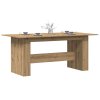 Jídelní stůl dub artisan 180x90x76 cm kompozitní dřevo 855845