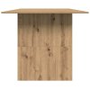 Jídelní stůl dub artisan 180x90x76 cm kompozitní dřevo 855845