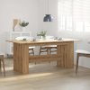 Jídelní stůl dub artisan 180x90x76 cm kompozitní dřevo 855845