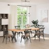 Nohy k jídelnímu stolu ve tvaru X, 3 ks, antracitové, 80 x (72-73) cm, ocel 4012994