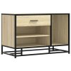 Lavice s botníkem dub sonoma 80x40x53,5 cm kompozit a kovu 849225