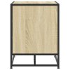 Lavice s botníkem dub sonoma 80x40x53,5 cm kompozit a kovu 849225
