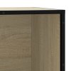 Lavice s botníkem dub sonoma 80x40x53,5 cm kompozit a kovu 849225