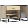 Lavice s botníkem dub sonoma 80x40x53,5 cm kompozit a kovu 849225
