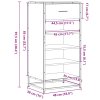 Botník dub sonoma 48x38x97,5 cm kompozitní dřevo 849210