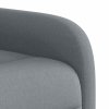 Zvedací masážní polohovací křeslo světle šedé textil 3302982