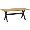 Jídelní stůl NOAIN na nohách ve tvaru X 180x90x75 cm borovice 4100046