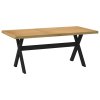 Jídelní stůl NOAIN na nohách ve tvaru X 180x90x75 cm borovice 4100046
