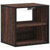 Nástěnné noční stolky 2 ks hnědý dub 40x31x39,5 cm 848753