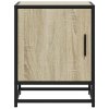 Noční stolek dub sonoma 40x31x50 cm kompozitní dřevo a kov 848711