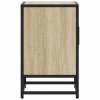Noční stolek dub sonoma 40x31x50 cm kompozitní dřevo a kov 848711