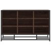 Lavice s botníkem hnědý dub 84x40x53,5 cm kompozit a kovu 849233