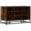 Lavice s botníkem kouřový dub 84x40x53,5 cm kompozit a kovu 849231