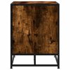 Lavice s botníkem kouřový dub 84x40x53,5 cm kompozit a kovu 849231
