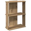 Knihovna se 3 policemi dub artisan 60x30x80 cm kompozit 860264