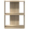 Knihovna se 3 policemi dub sonoma 60x30x80 cm kompozit 860258