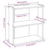 Knihovna se 3 policemi dub sonoma 60x30x80 cm kompozit 860258