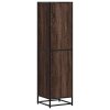 Skříň highboard hnědý dub 35,5x35x139 cm kompozit a kov 849058