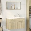 Koupelnová skříňka pod umyvadlo dub sonoma 90 x 38,5 x 46 cm 856213