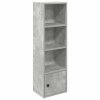 Knihovna betonově šedá 31x24x102 cm kompozitní dřevo 860340