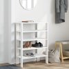 Botník bílý 61x32x87,5 cm kompozitní dřevo 859851