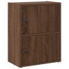 Knihovna hnědý dub 40x24x52 cm kompozitní dřevo 860361