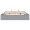 Osmanský rám postele bez matrací světle šedá 120x200 cm textil 3310868