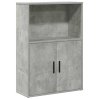 Knihovna betonově šedá 60x24x85 cm kompozitní dřevo 860412
