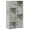 Knihovna betonově šedá 60x24x101,5 cm kompozitní dřevo 860394