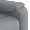 Polohovací křeslo světle šedé textil 4015680