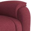 Masážní polohovací křeslo vínové textil 4015713