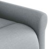 Polohovací křeslo světle šedé textil 4015656