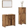 3dílná koupelnová sestava old wood kompozitní dřevo 3328563