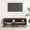 TV skříňka hnědý dub 122 x 34 x 41 cm kompozitní dřevo 848573